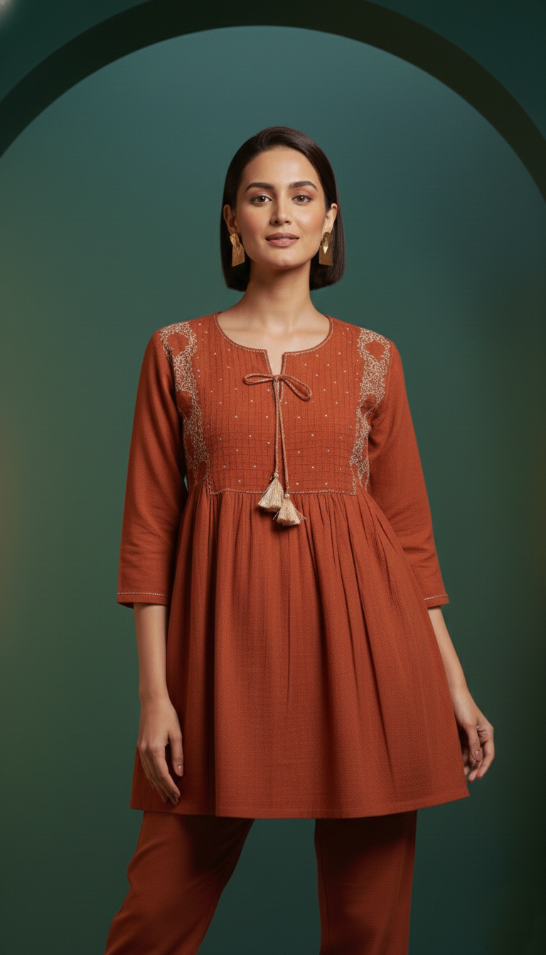 Rushali Mojo Embroidered Work Co-ord Set