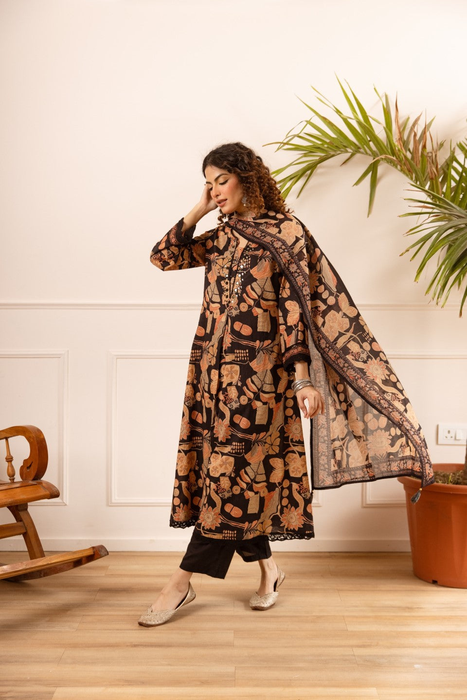 Karen oslo printed cotton suit set