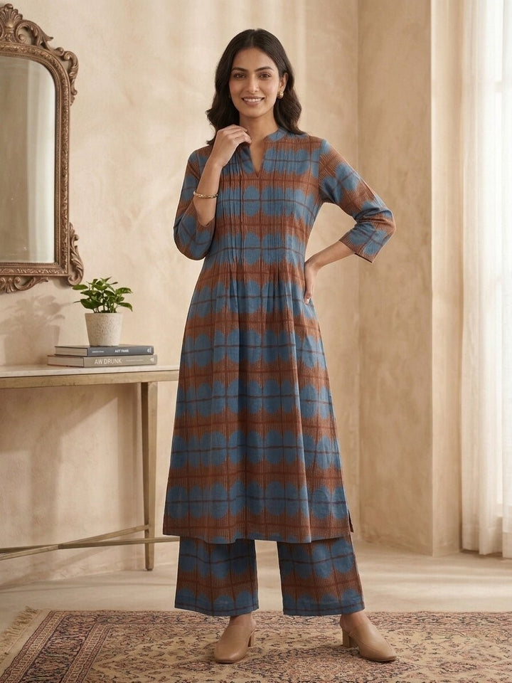 Akshara cela cotton kurta pant set