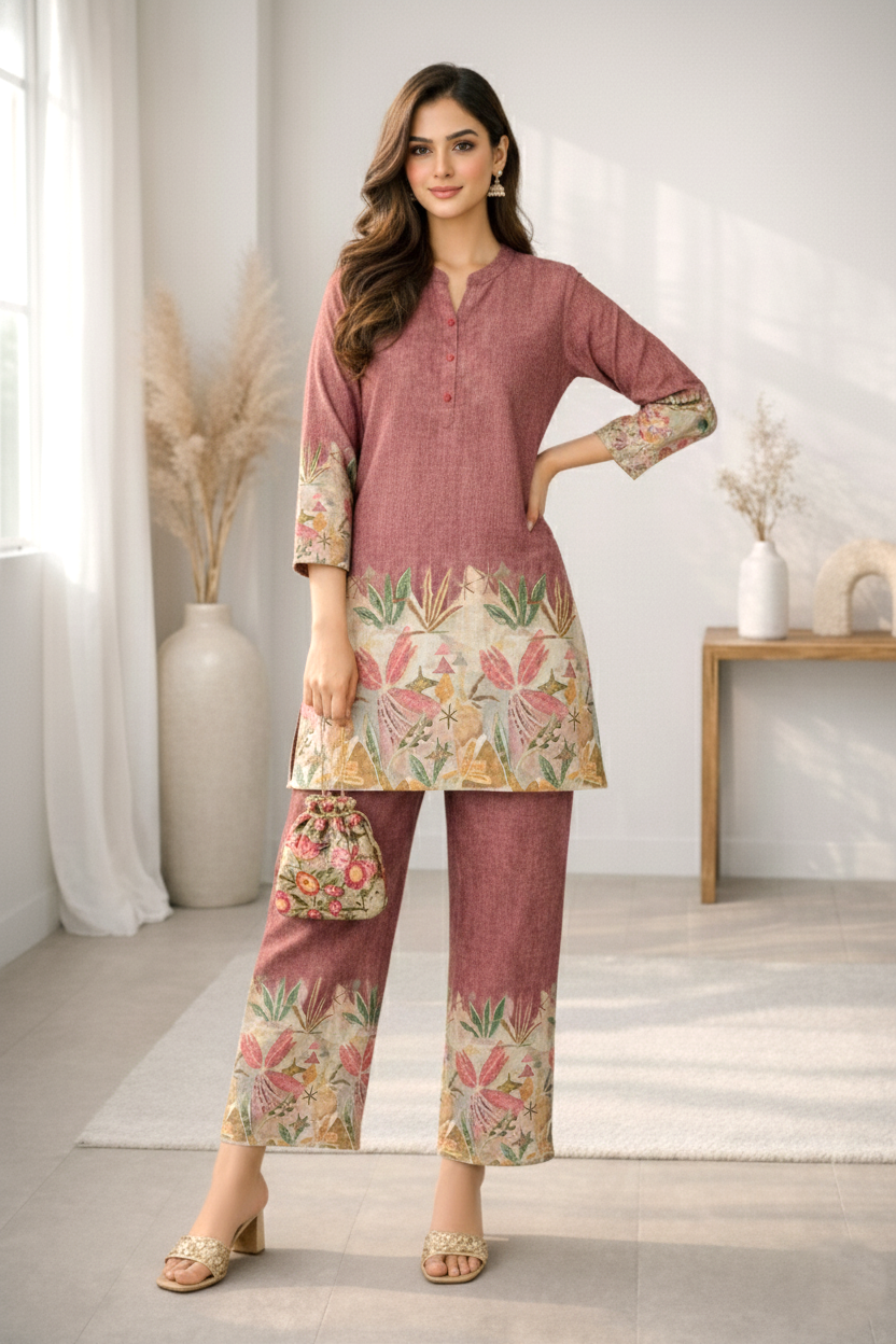 Reet Clay Printed Co-ord Set