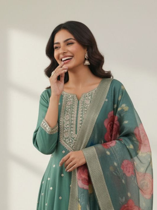 Shanti Fern Full Work Suit Set