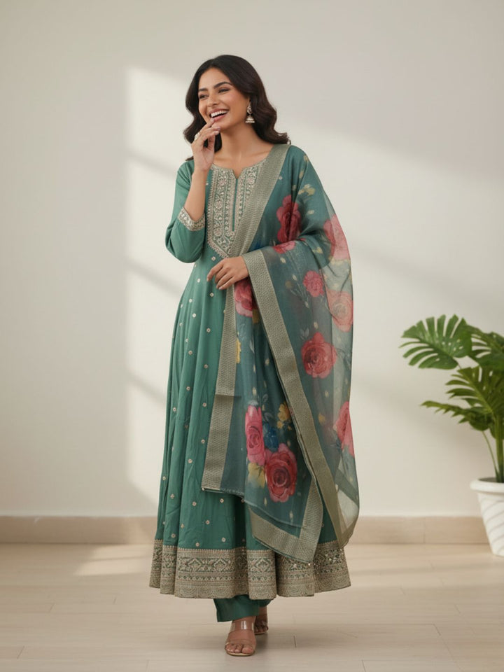 Shanti Fern Full Work Suit Set