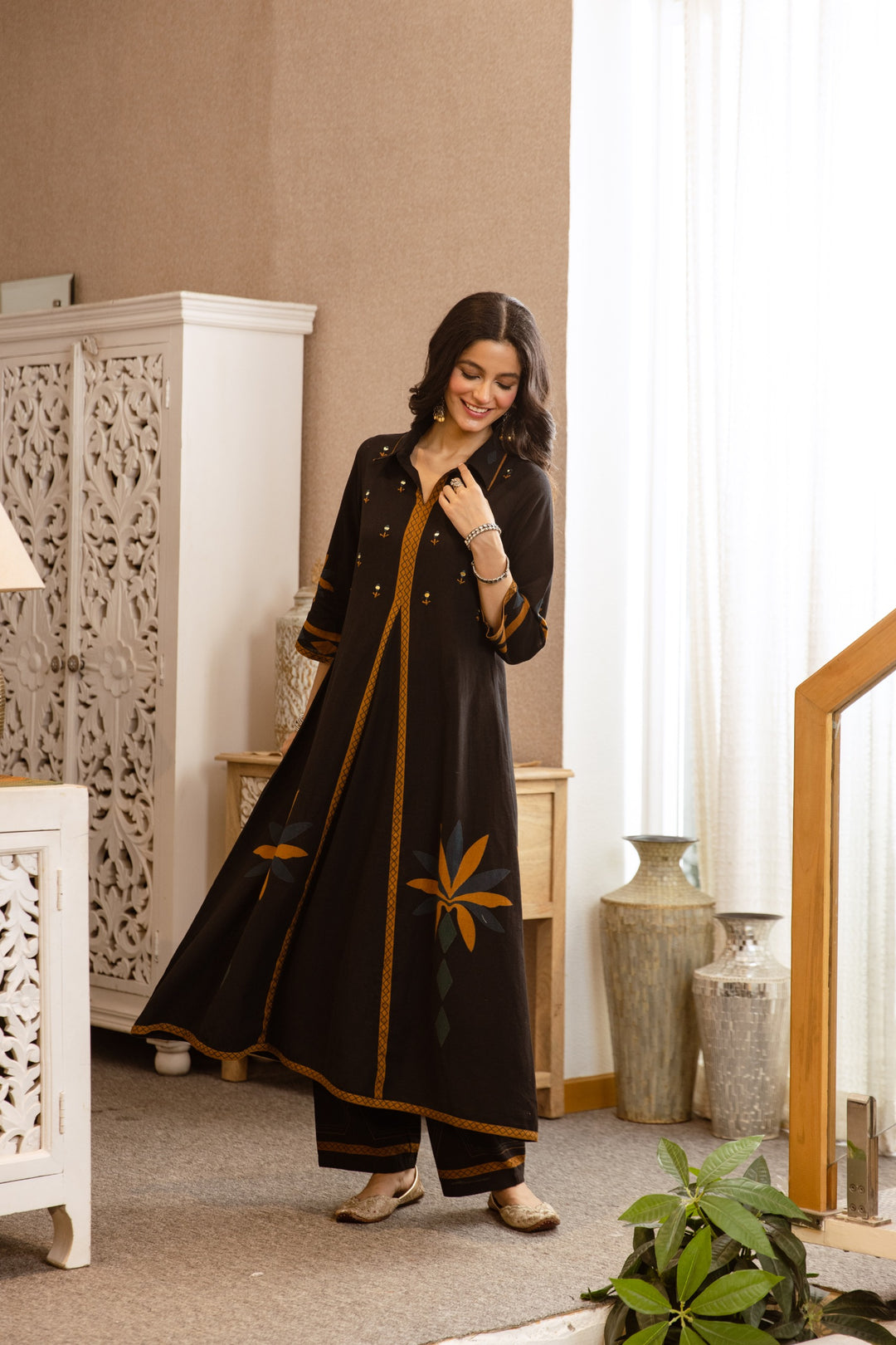 Karen sidian printed kurta pant set