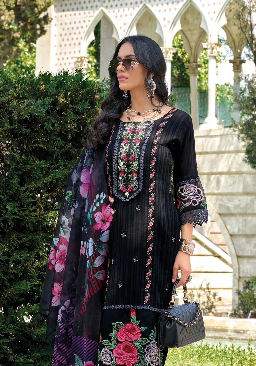 JASHAN ONYX FULL HEAVY EMBROIDERY PAKISTANI SUIT SET