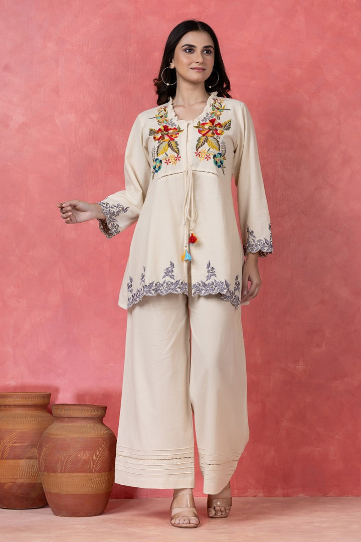 Gaur peony cotton co-ord set