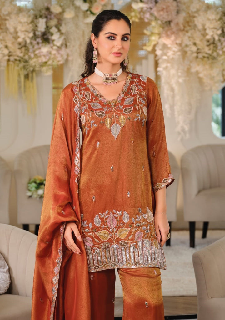 Areesa copper full work suit set