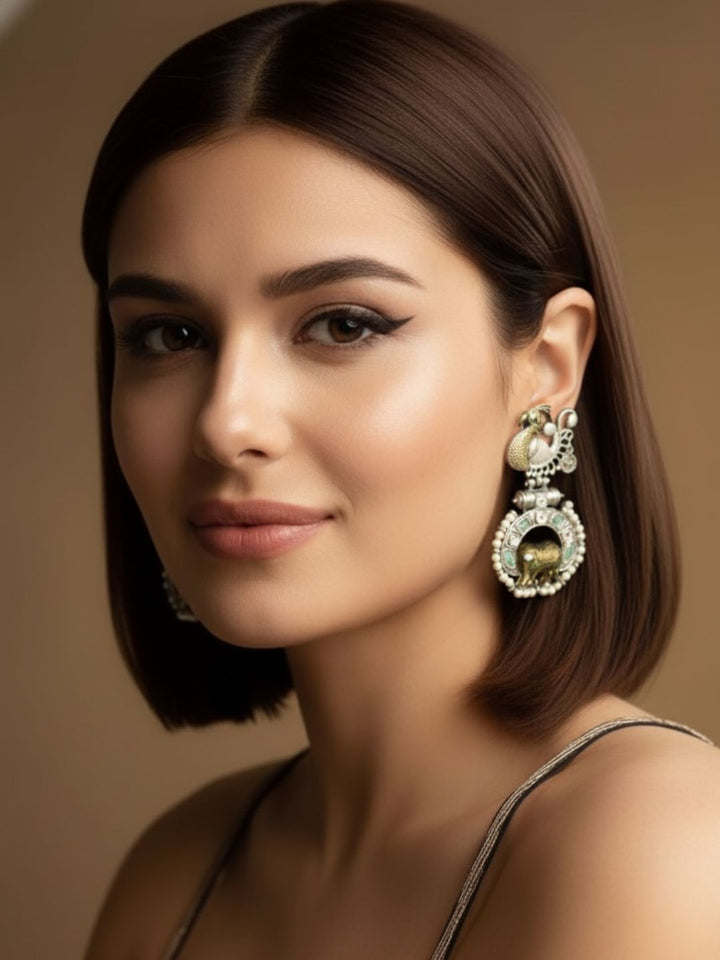 Antara Oxidised Earrings