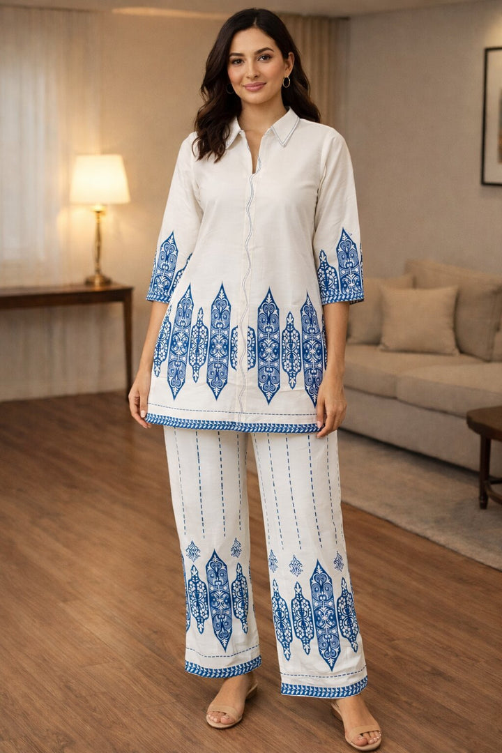 Akshara merino printed co-ord set