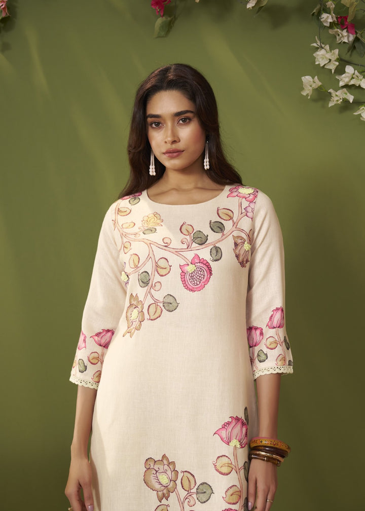Itrh Parch Cotton Linen Suit Set