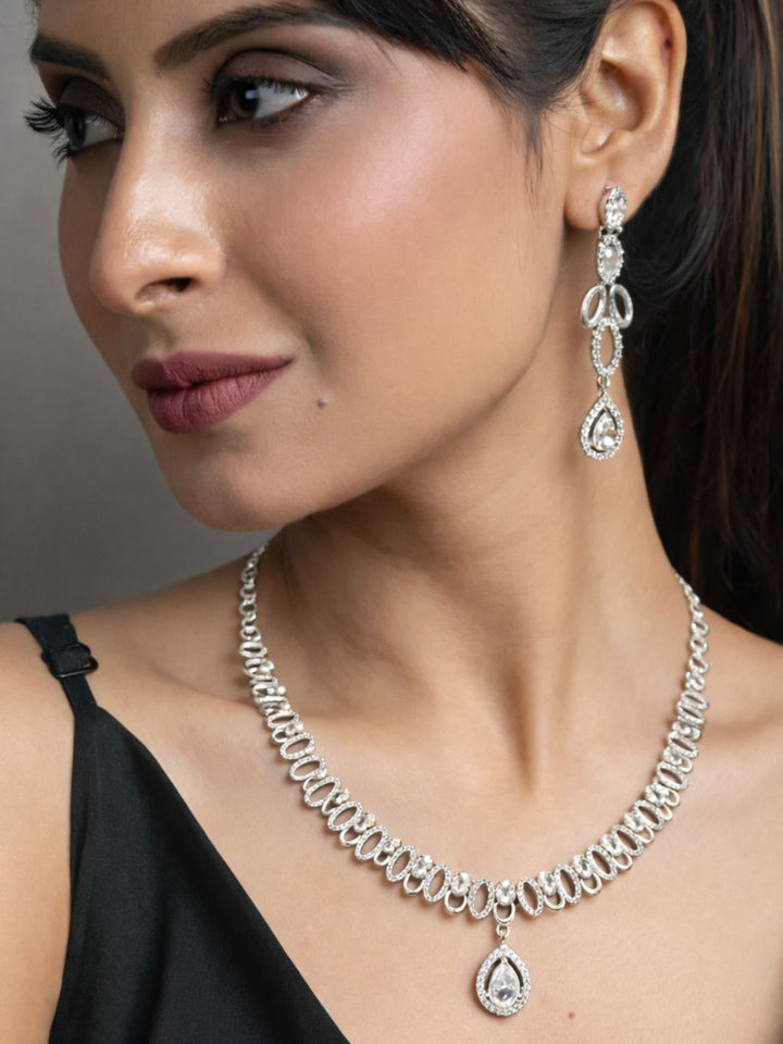 Alankrita Diamond Necklace with Earings