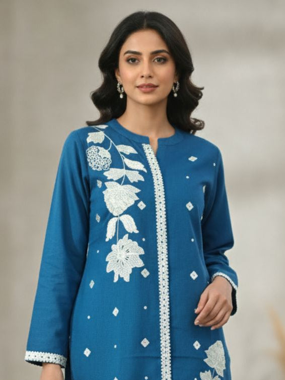 Morni Azure Full Work Co-ord Set