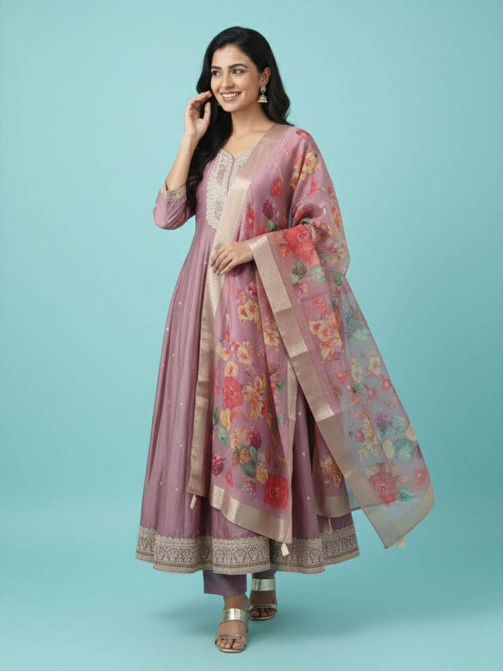 Shanti Salmon Full Work Suit Set