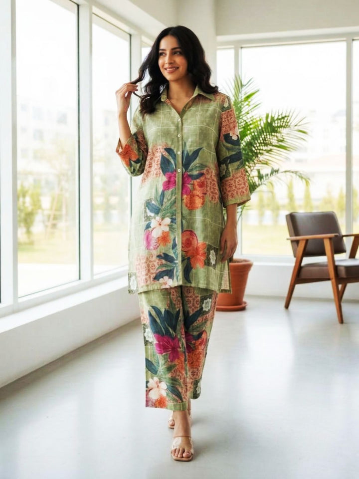 Akshara kelly printed Cotton co-ord set