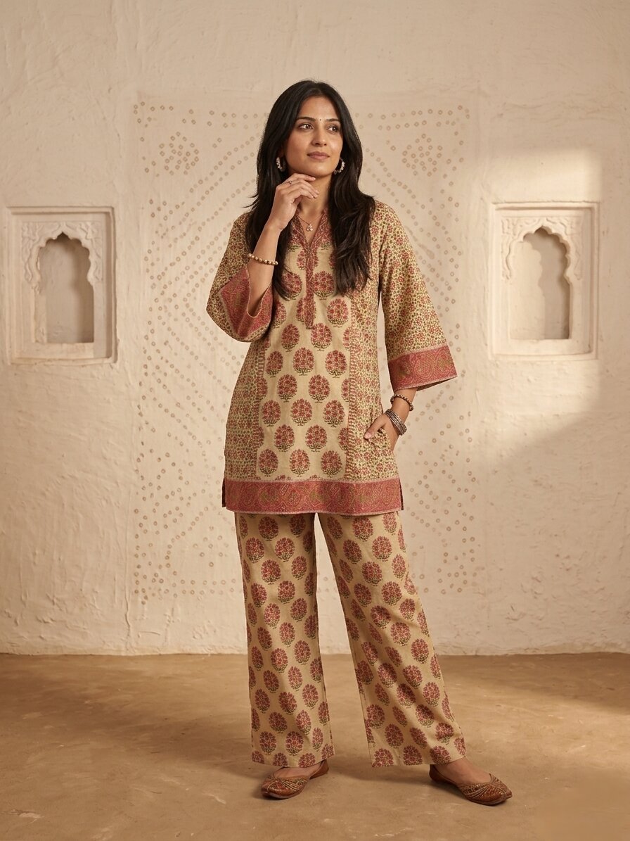 Swades Canta Printed Cotton Co-ord Set