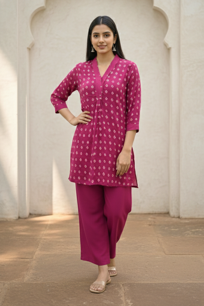 Midushi Rose  Co-ord Set