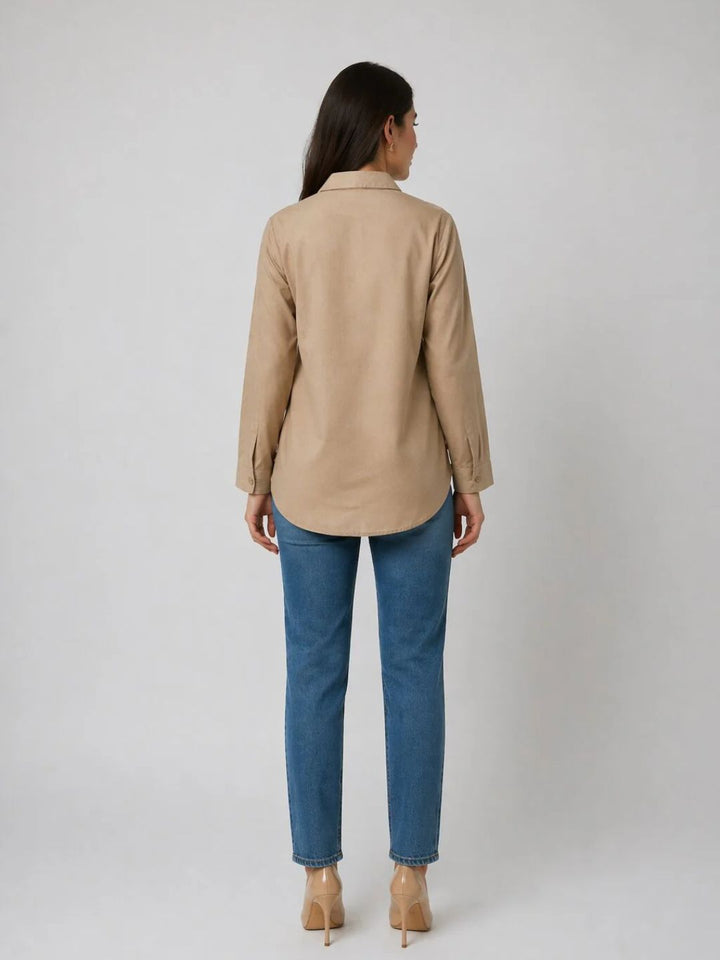 Drona Tuscan embroidery cotton shirt
