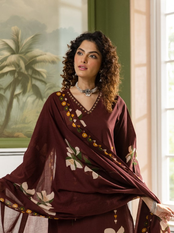 Karen borde cotton suit set