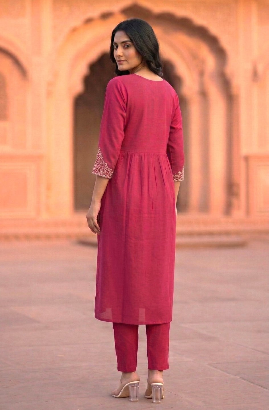 Chandri Mandy Embroidered Kurta Pant Set