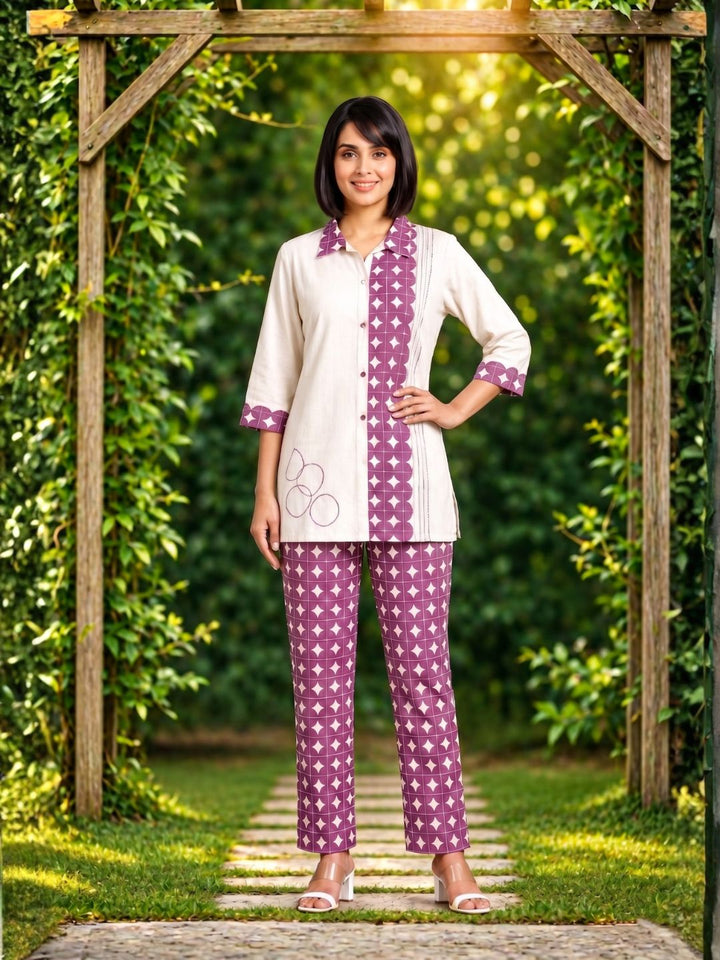 Vibha Raisin Printed Co-ord Set