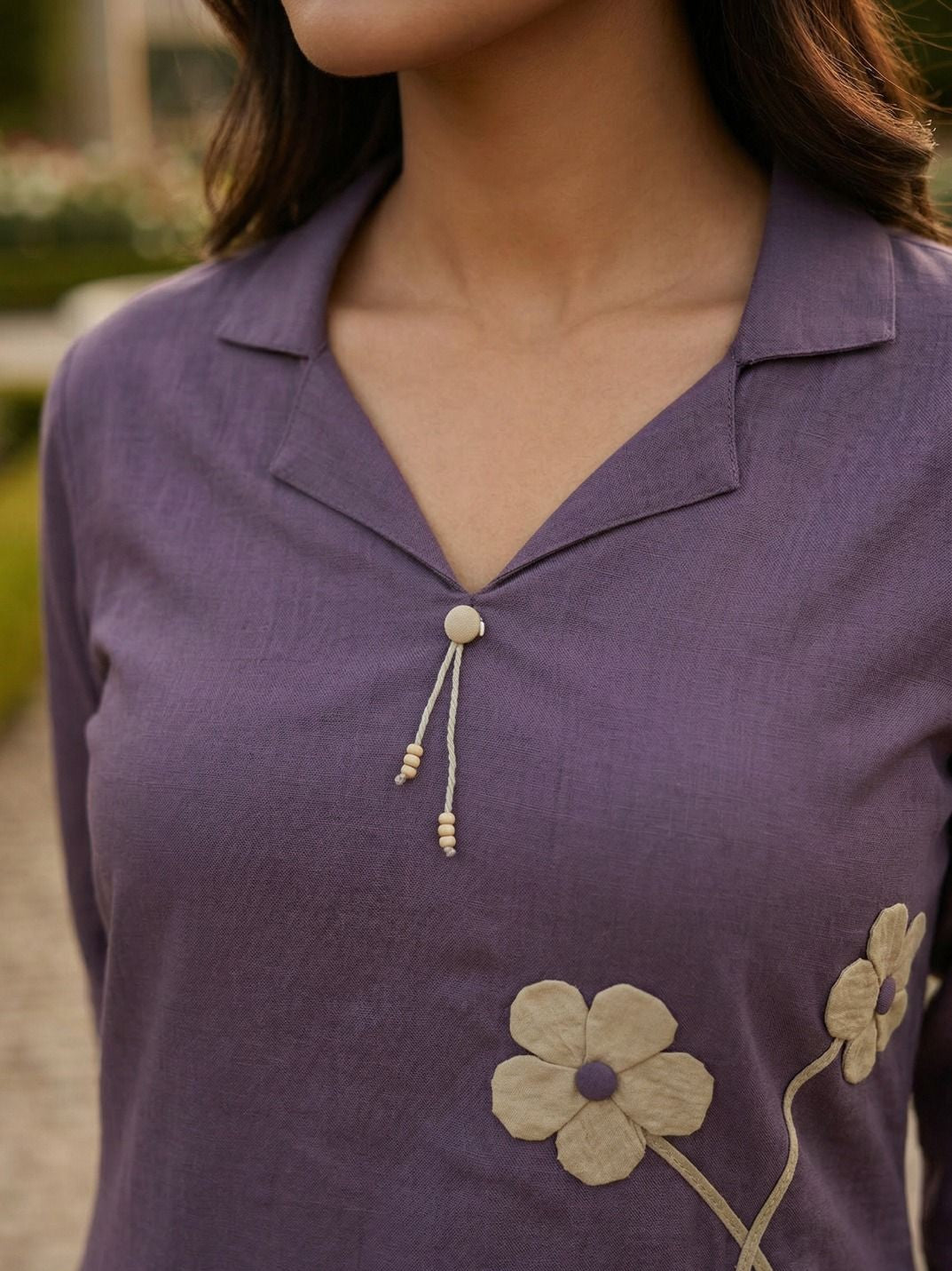 Tatva iris embroidery cotton kurta pant set