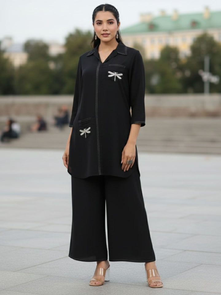 Jayti onyx Butterfly Cotton Co-ord Set