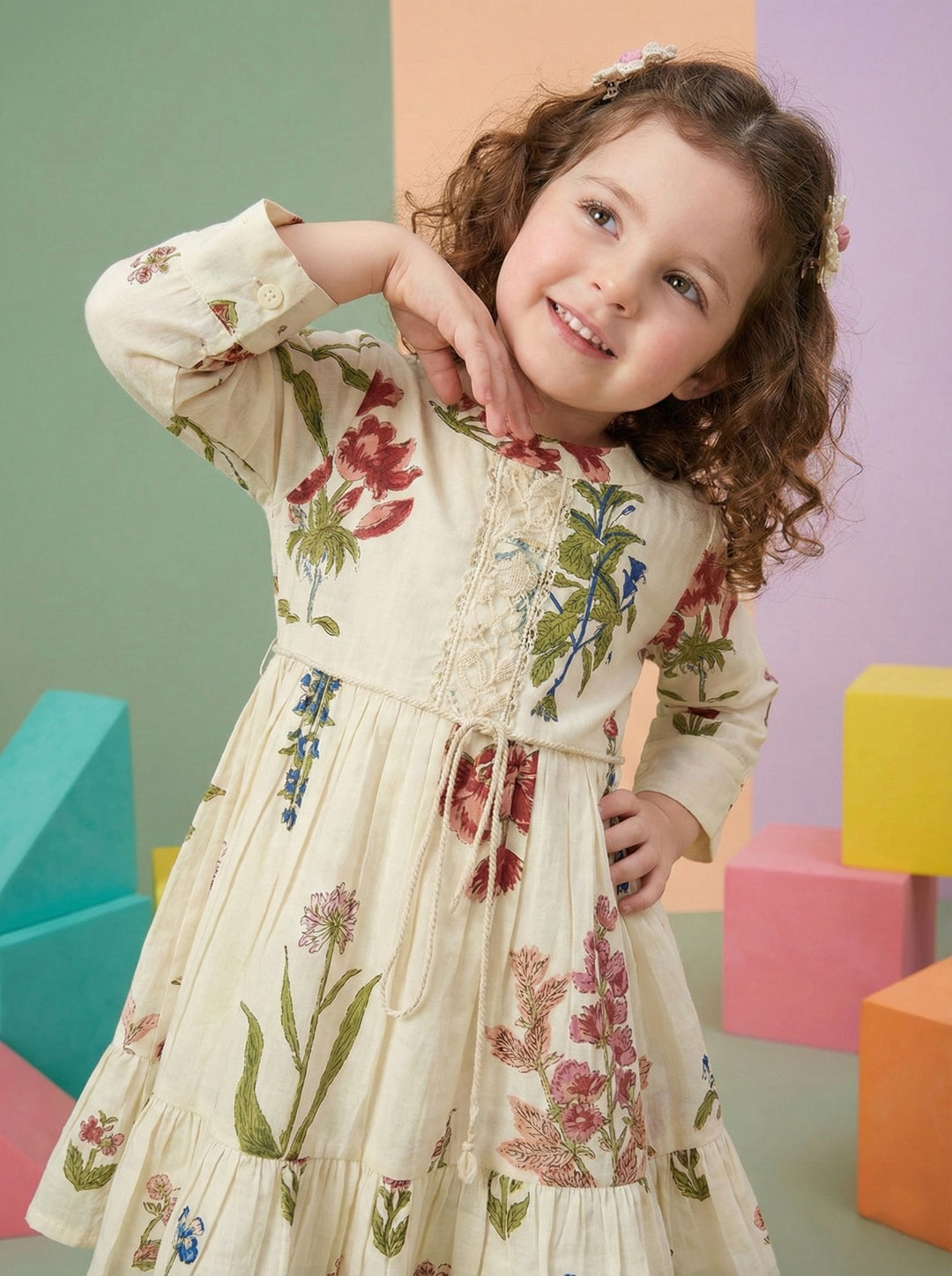 Joy flora cotton kids dress