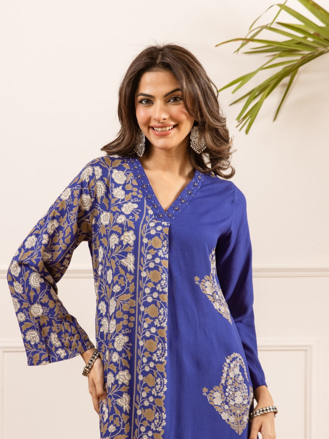 Karen Twilight printed cotton. Kurta pant set