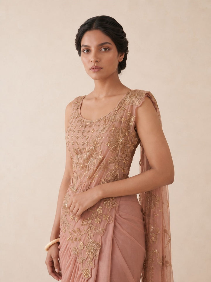Alpa Gajri  Work Ready To Wear Drape Saree