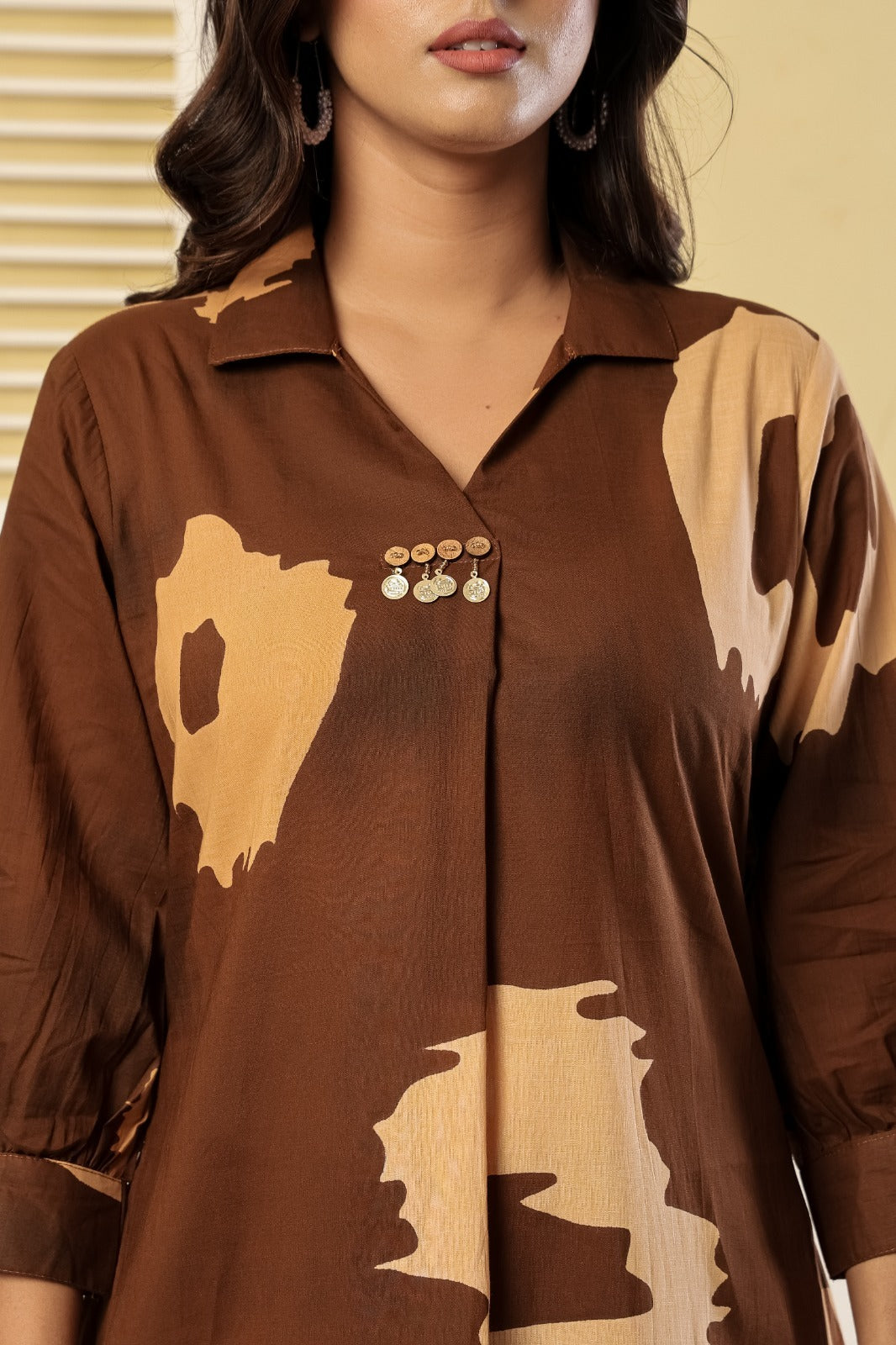 Poppi Caramel cotton Co-ord Set