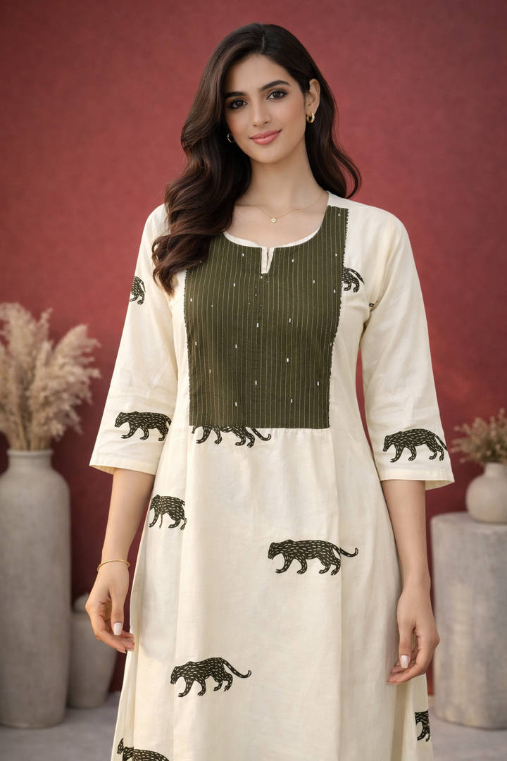 Abira Angel Printed Kurta Pant Set