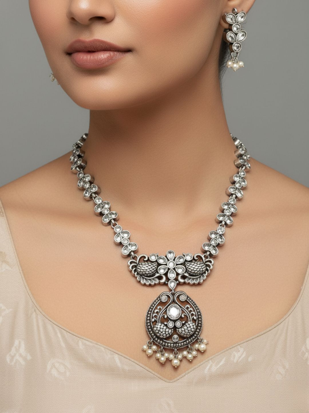 Antaara Oxidised necklace set