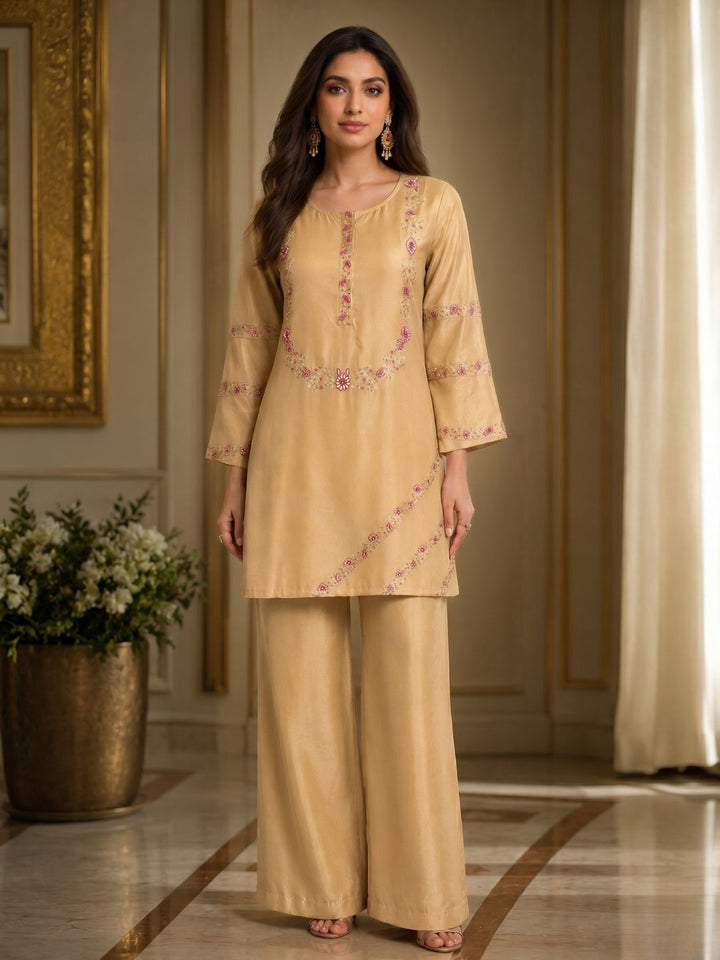 Raya Honey Embroidered Co-ord Set
