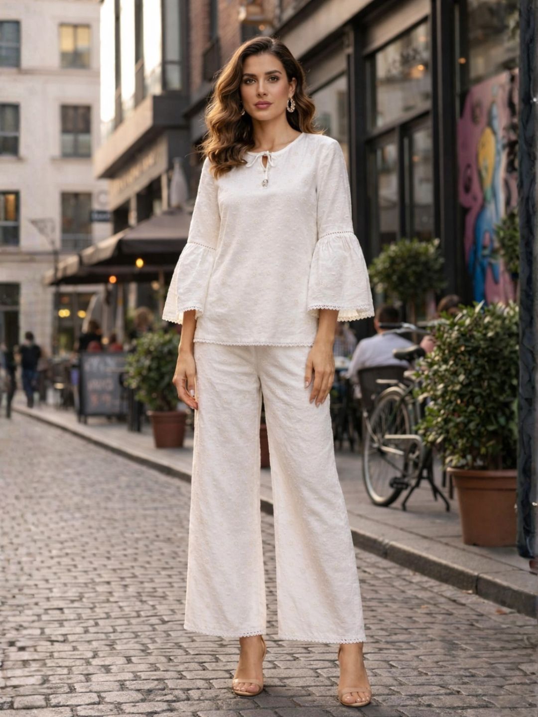 Perka parch cotton co-ord set