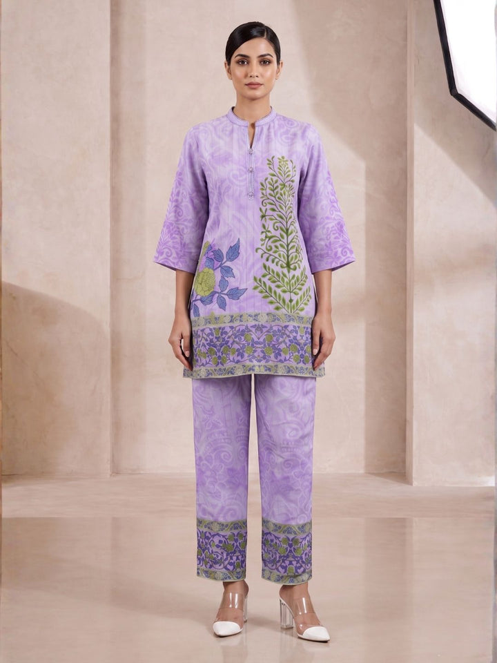 Shanti Lavender Printed Co-ord Set