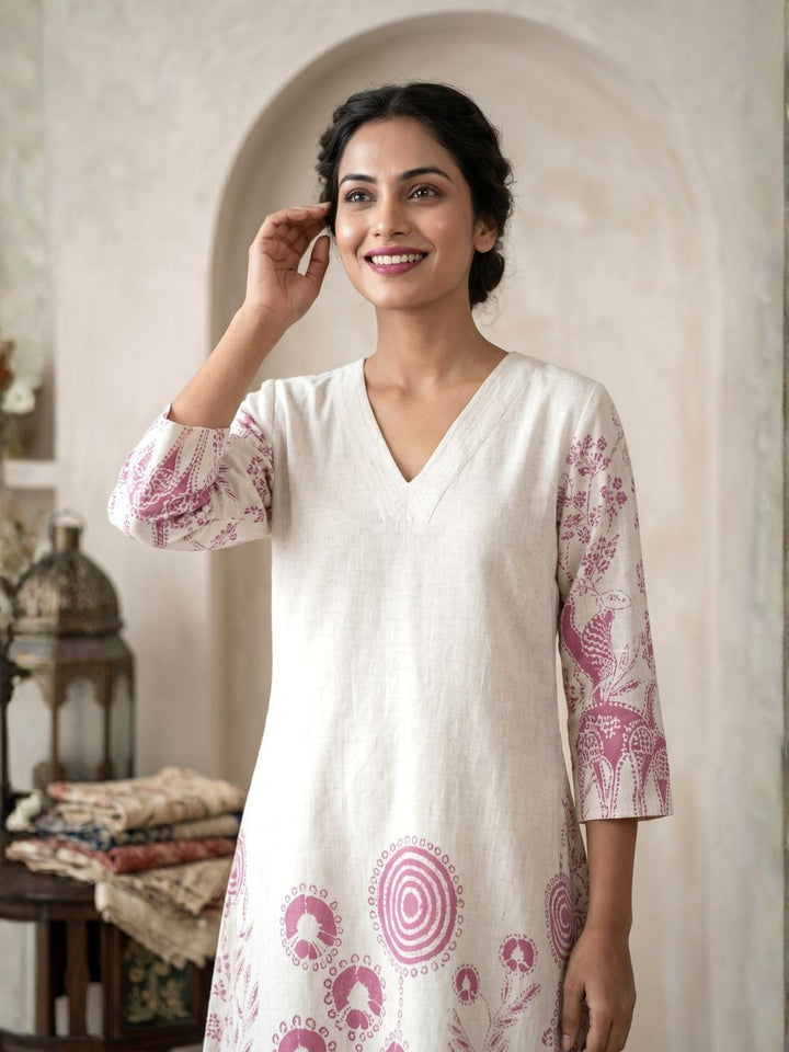 Vanya Plum Cotton co-ord Set