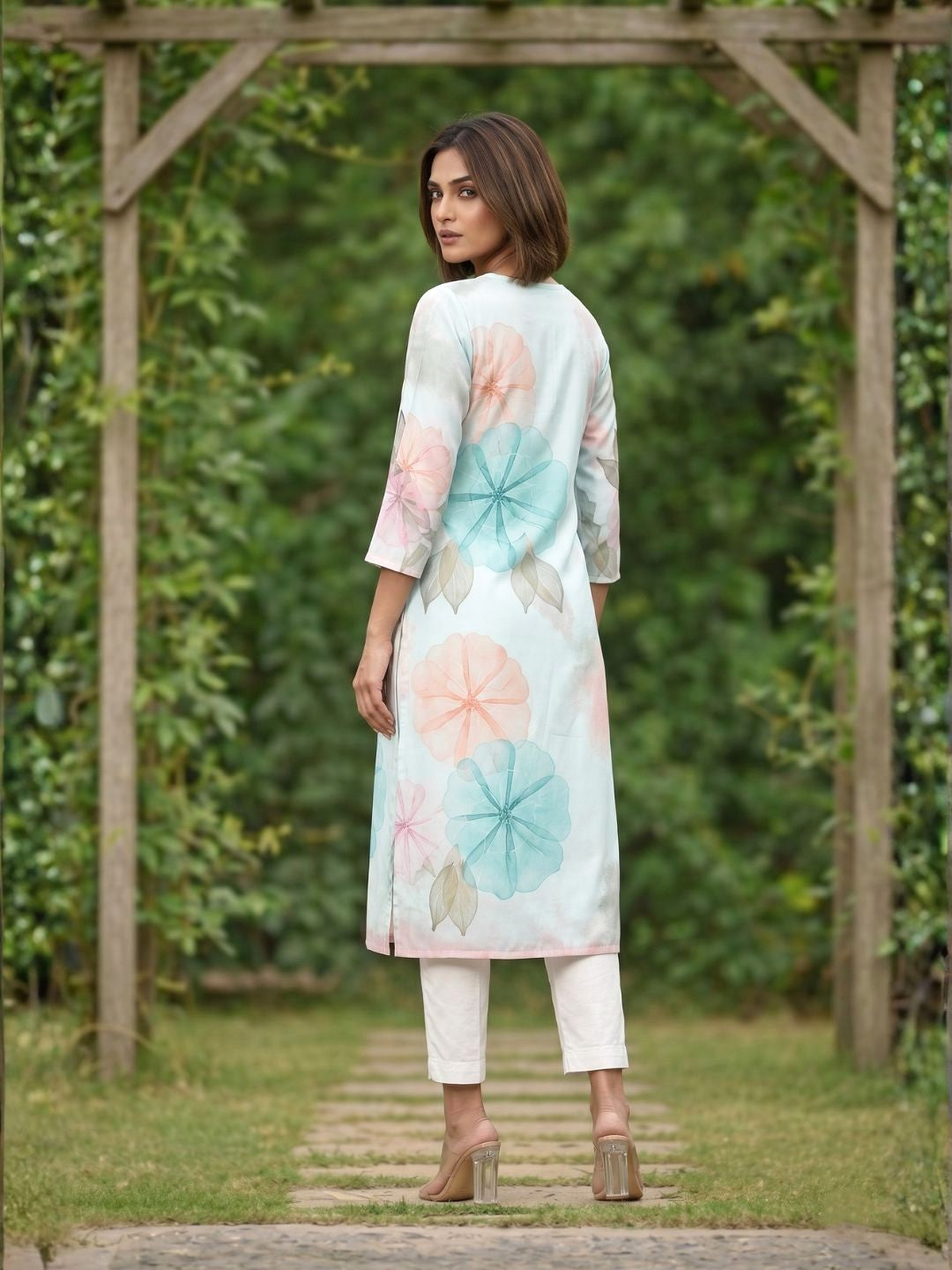 Yami Celeste Printed Kurti
