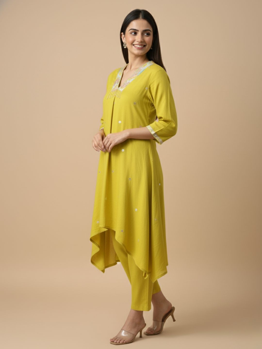 Tanishk Citrus Work Co-ord Set