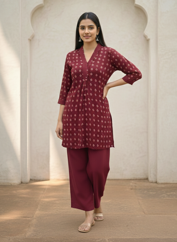 Midushi Merlot Co-ord Set