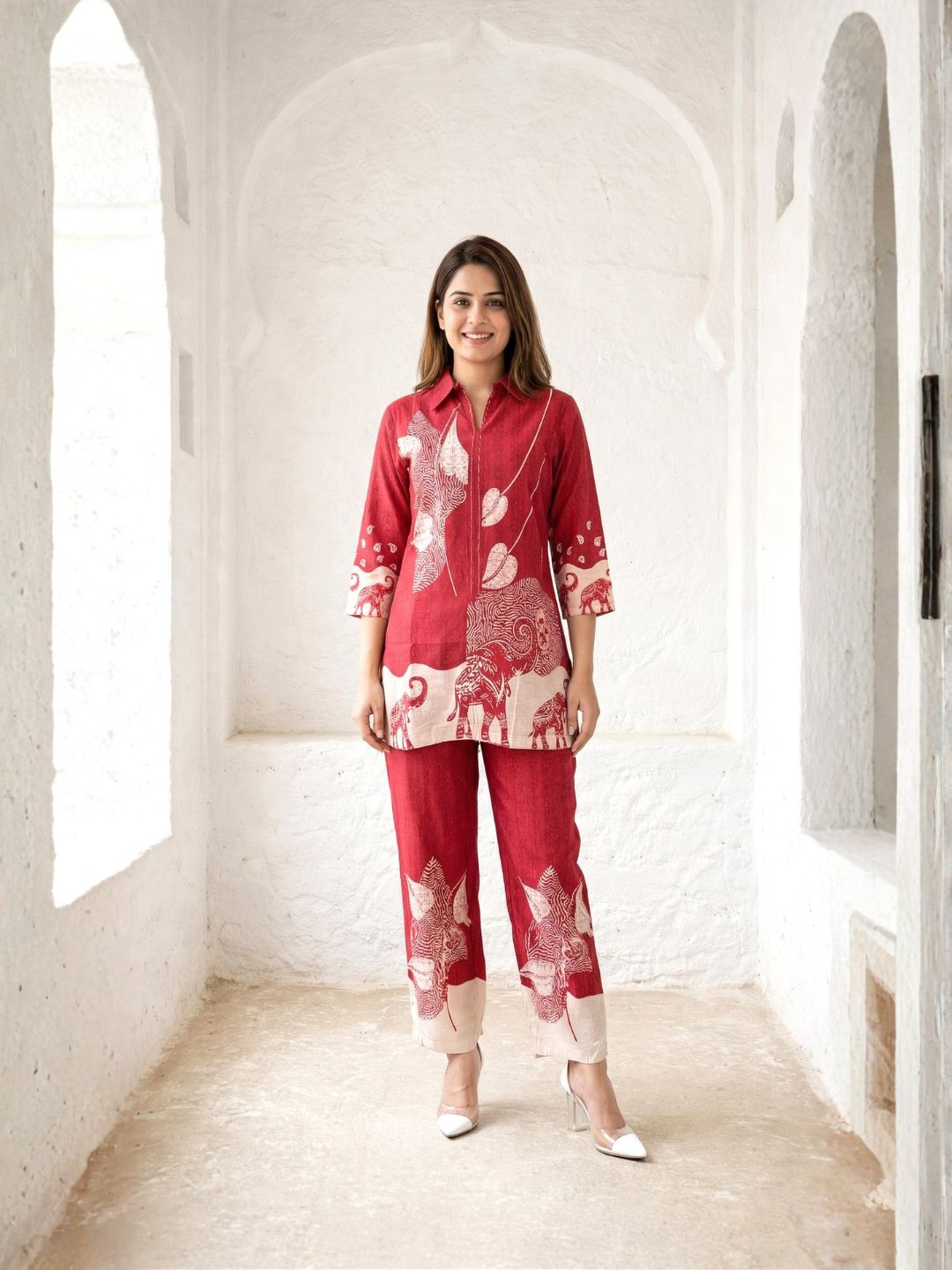 Akshara canta printed Cotton co-ord set