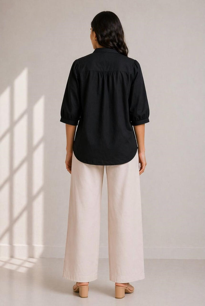 Drona stout embroidery cotton shirt