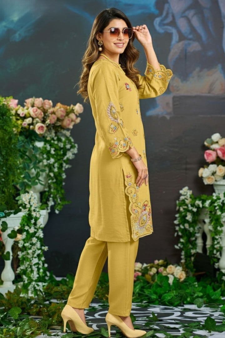 Mayuri Amber Schiffili Embroidered Co-ord Set