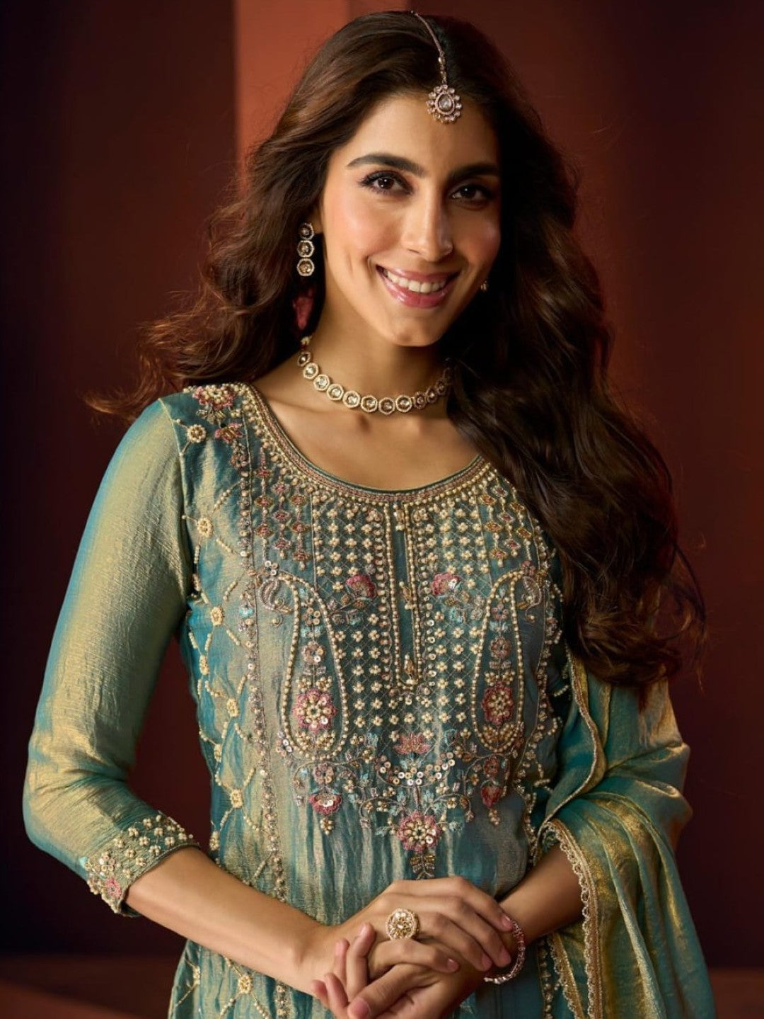 Haniya peacock full work farshi salwar suit set