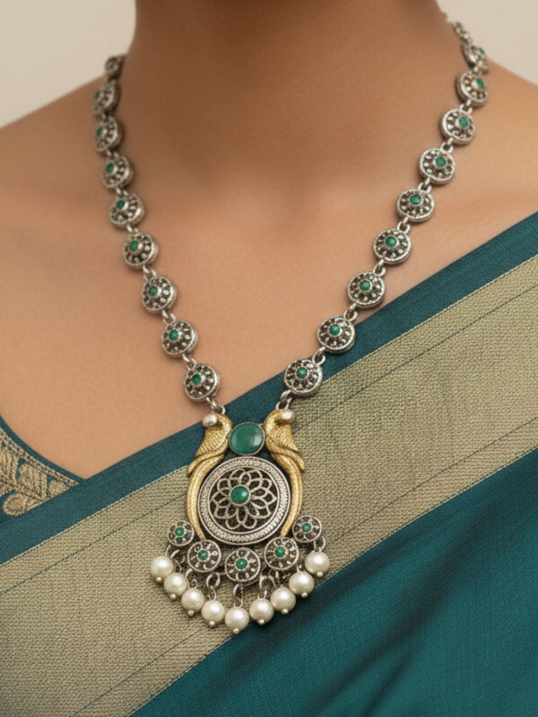 Antaara Oxidised necklace set