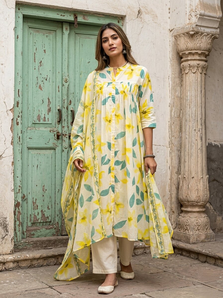 Swades calaman cotton suit set