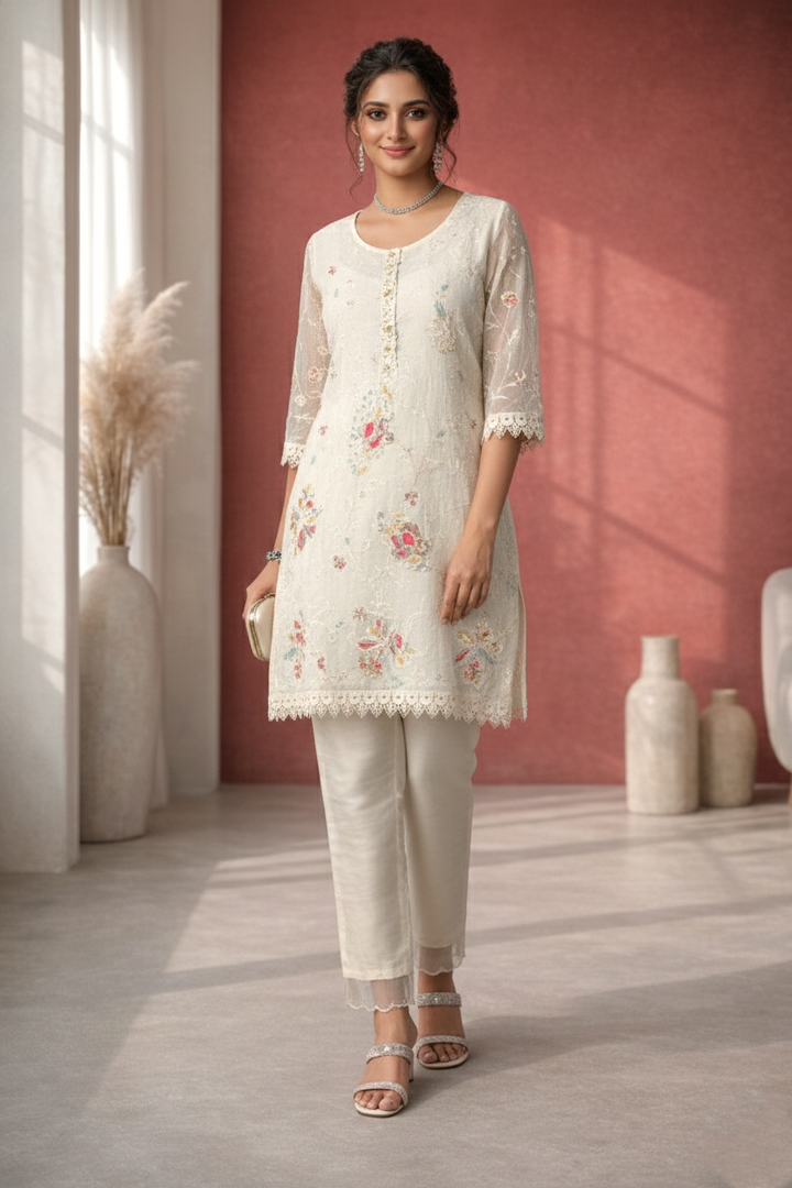 Anumeha daisy full work co-ord set