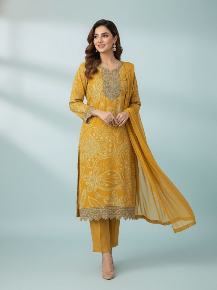 Shanti Sunglow Printed Work Suit Set