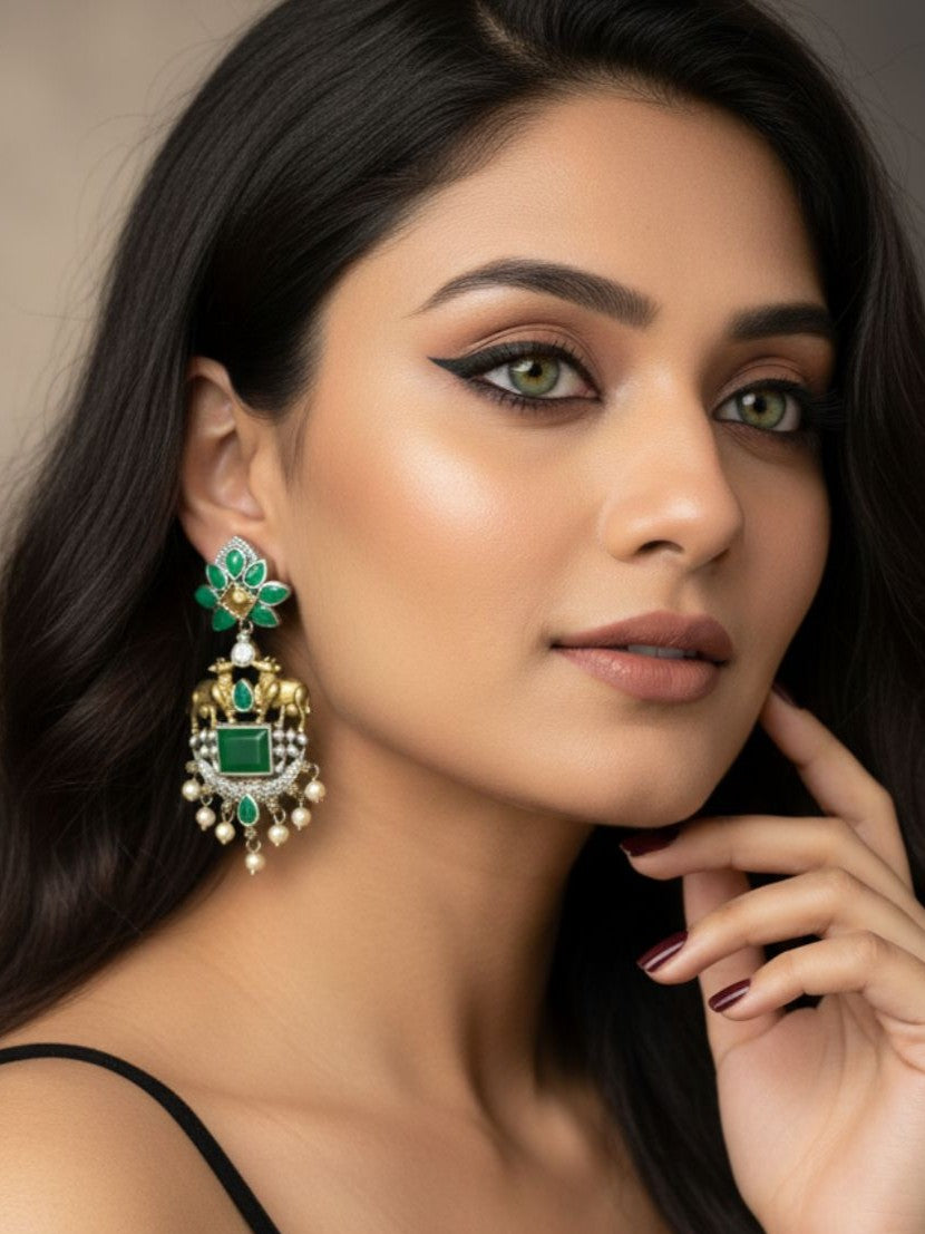 Antara Oxidised Earrings