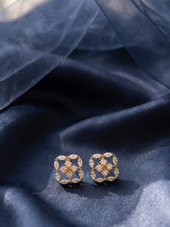 Monstera Floral Studs Earring