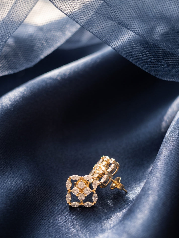Monstera Floral Studs Earring