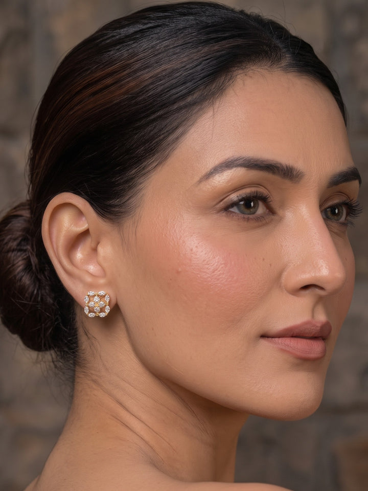 Monstera Floral Studs Earring
